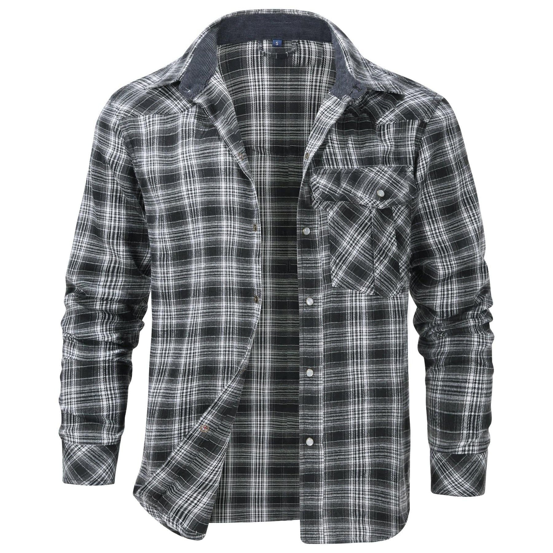 Camisa de franela para hombre con diseño cómodo