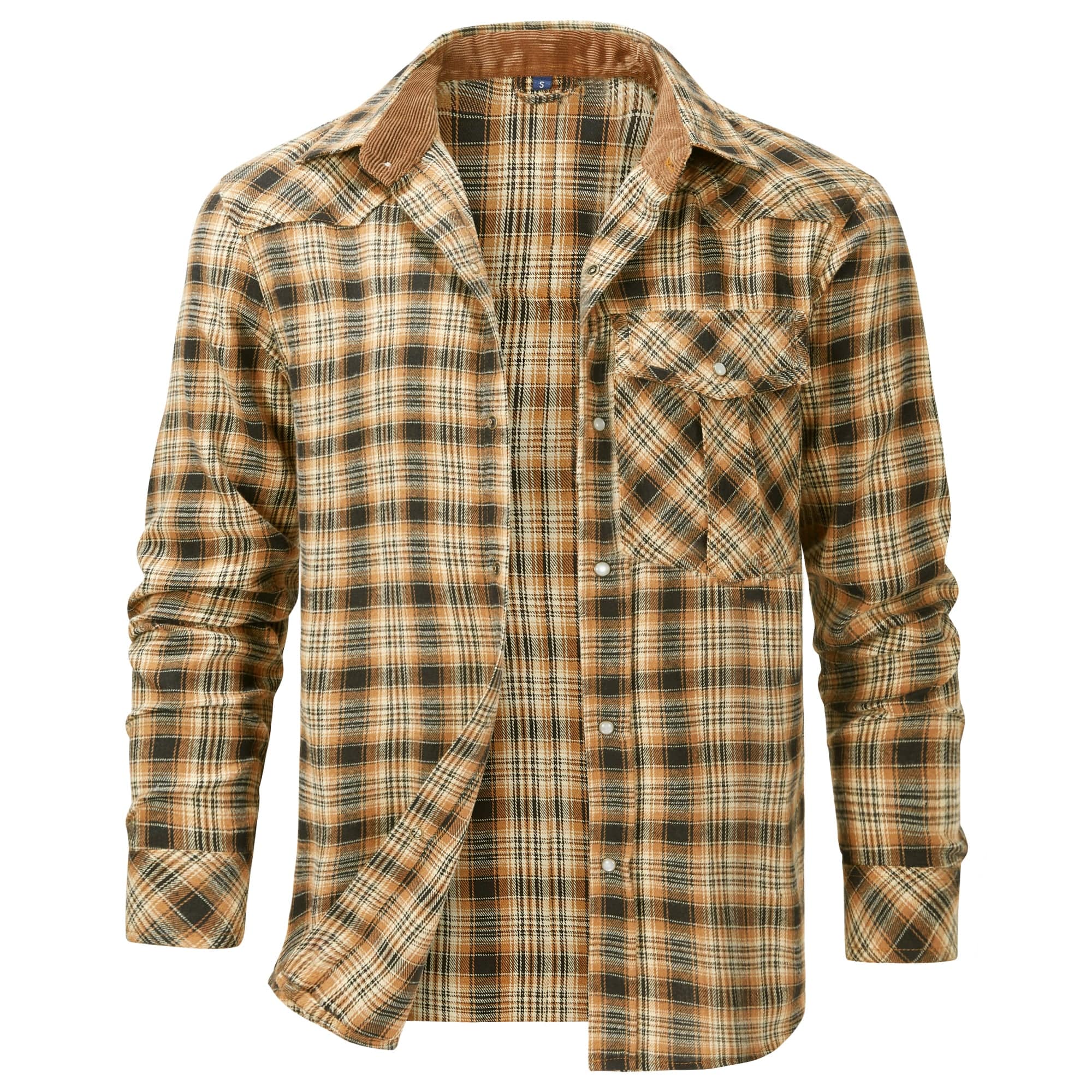 Camisa de franela para hombre con diseño cómodo