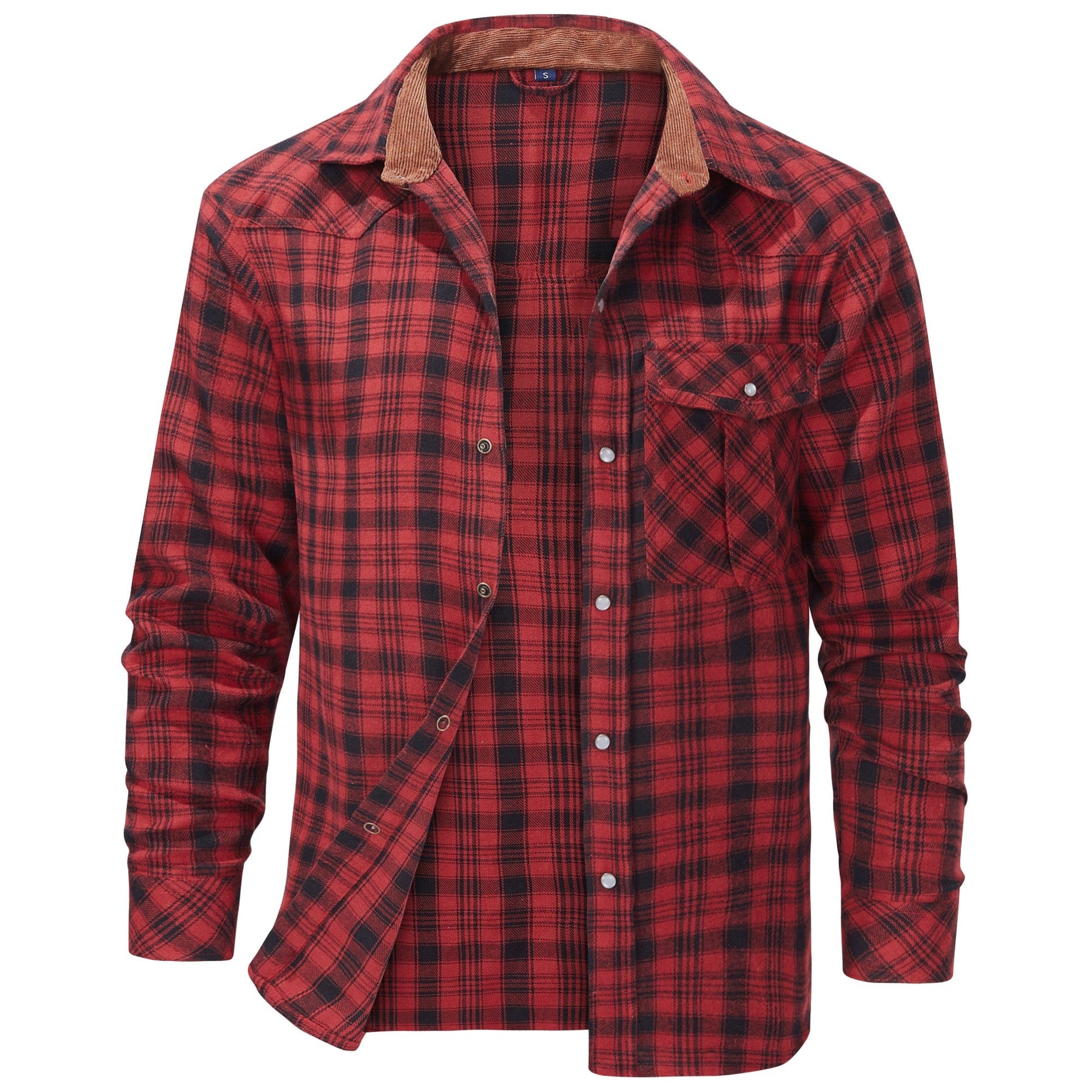 Camisa de franela para hombre con diseño cómodo