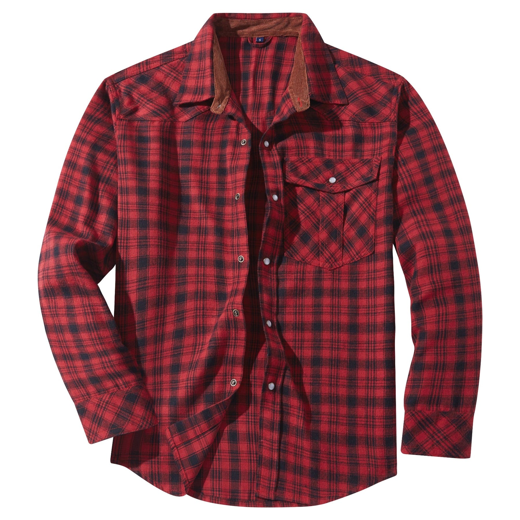 Camisa de franela para hombre con diseño cómodo