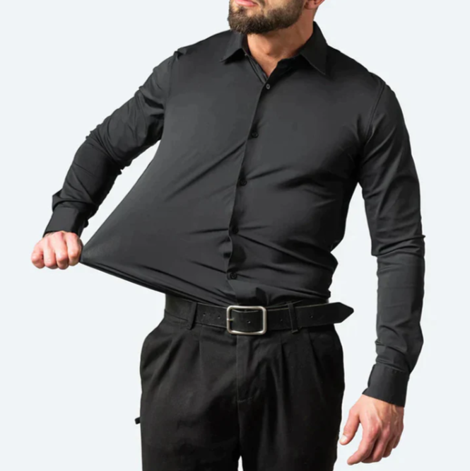 Camisa de hombre elástica – camisa cómoda con gran elasticidad