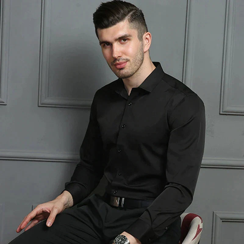 Camisa de hombre elástica – camisa cómoda con gran elasticidad