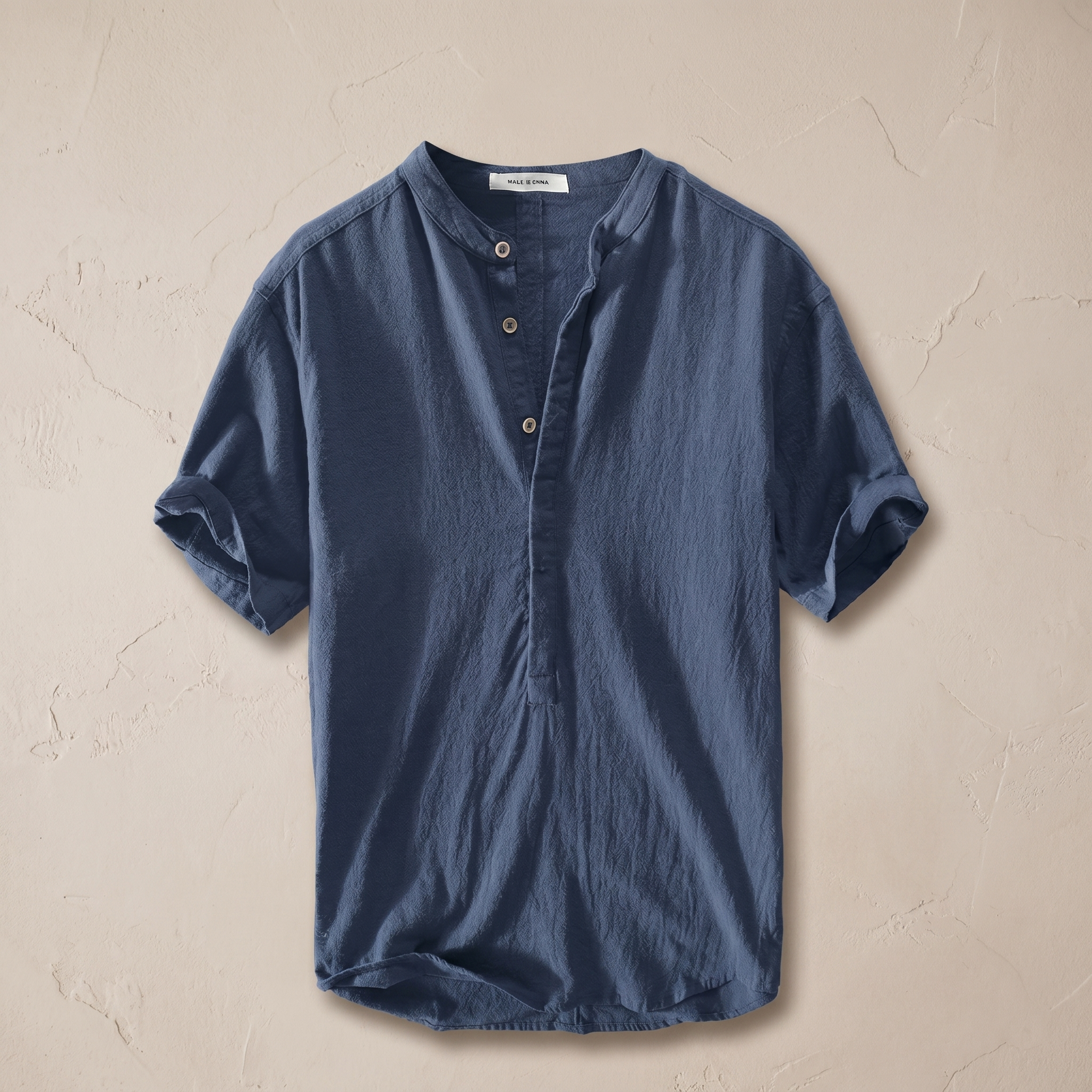 Camisa de hombre en mezcla de lino y algodón | Ligera, transpirable y casual
