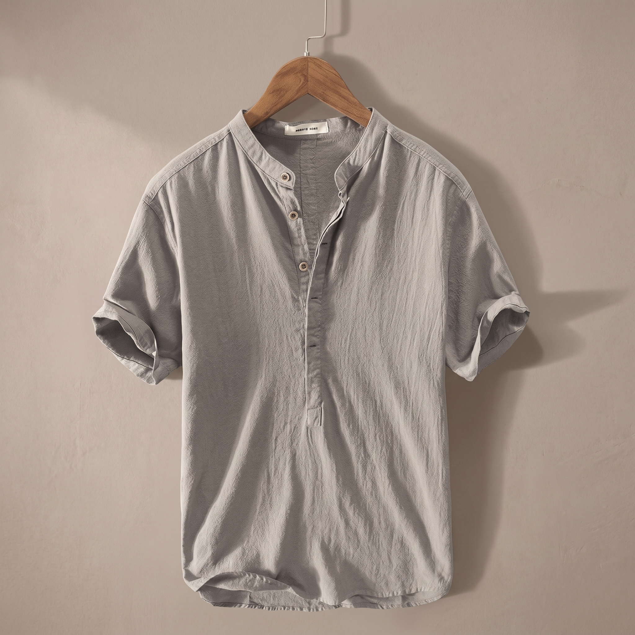 Camisa de hombre en mezcla de lino y algodón | Ligera, transpirable y casual