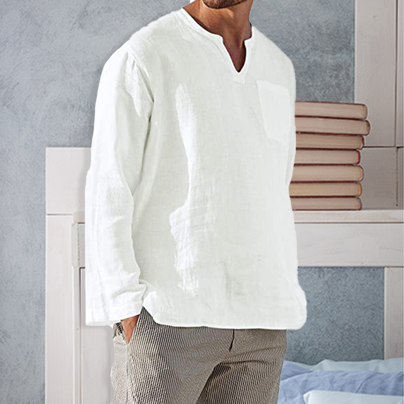 Camisa de manga larga slim fit para hombre