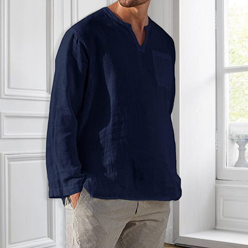 Camisa de manga larga slim fit para hombre