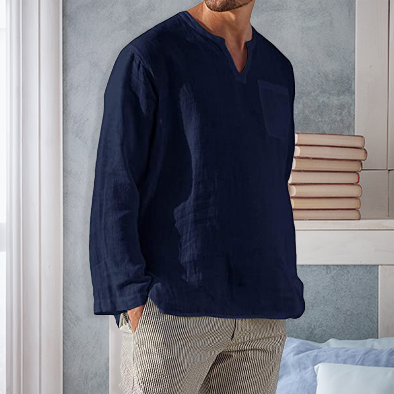 Camisa de manga larga slim fit para hombre