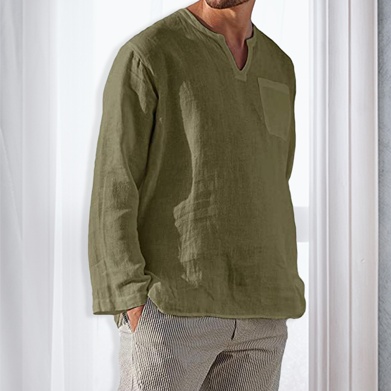 Camisa de manga larga slim fit para hombre