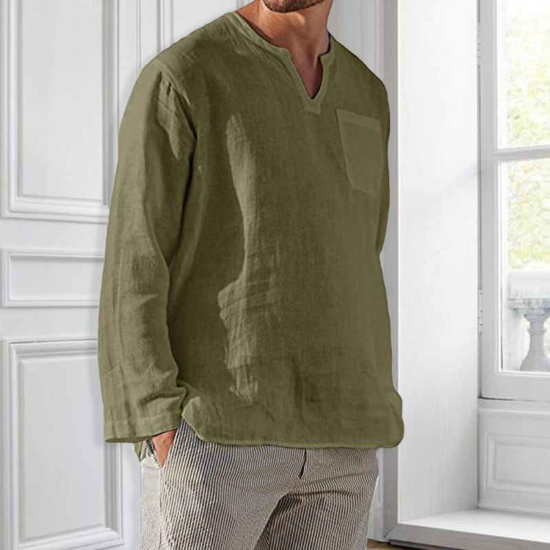 Camisa de manga larga slim fit para hombre