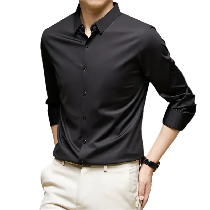 Camisa de trabajo para hombre antiarrugas