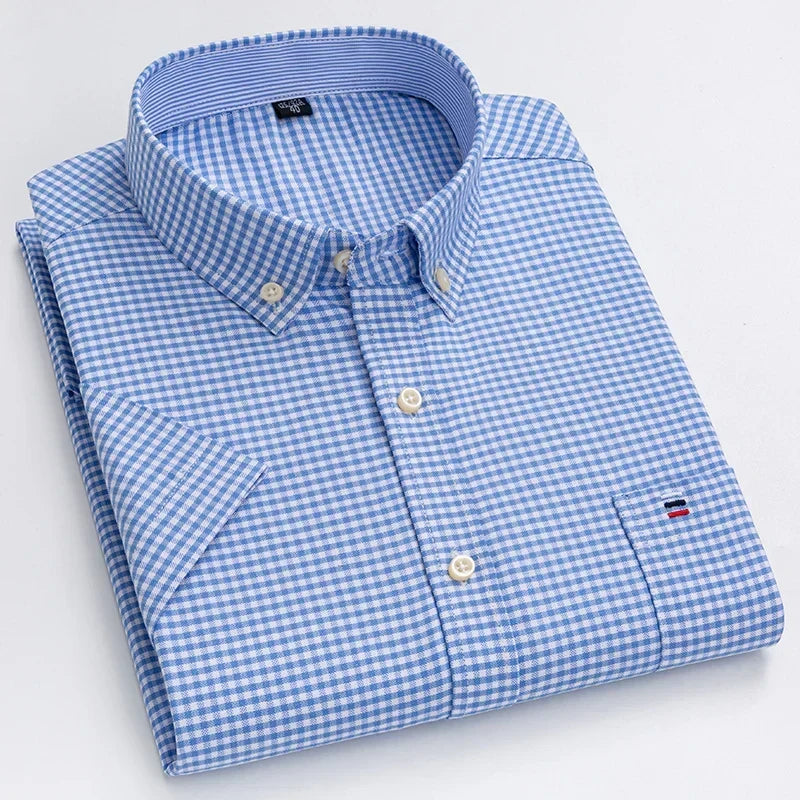 Camisa elegante de manga corta para hombre - Estilo moderno