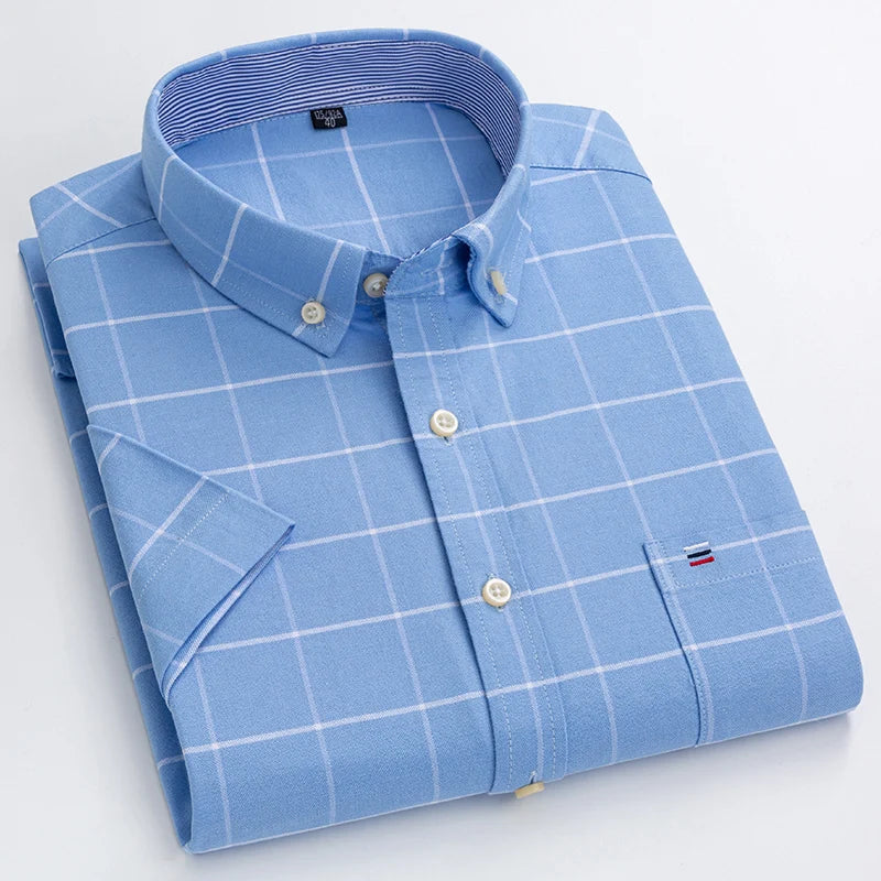 Camisa elegante de manga corta para hombre - Estilo moderno