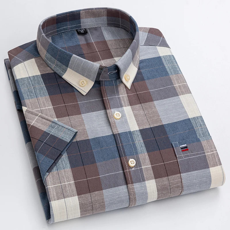 Camisa elegante de manga corta para hombre - Estilo moderno