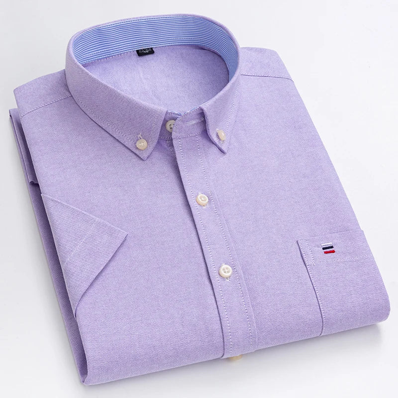 Camisa elegante de manga corta para hombre - Estilo moderno