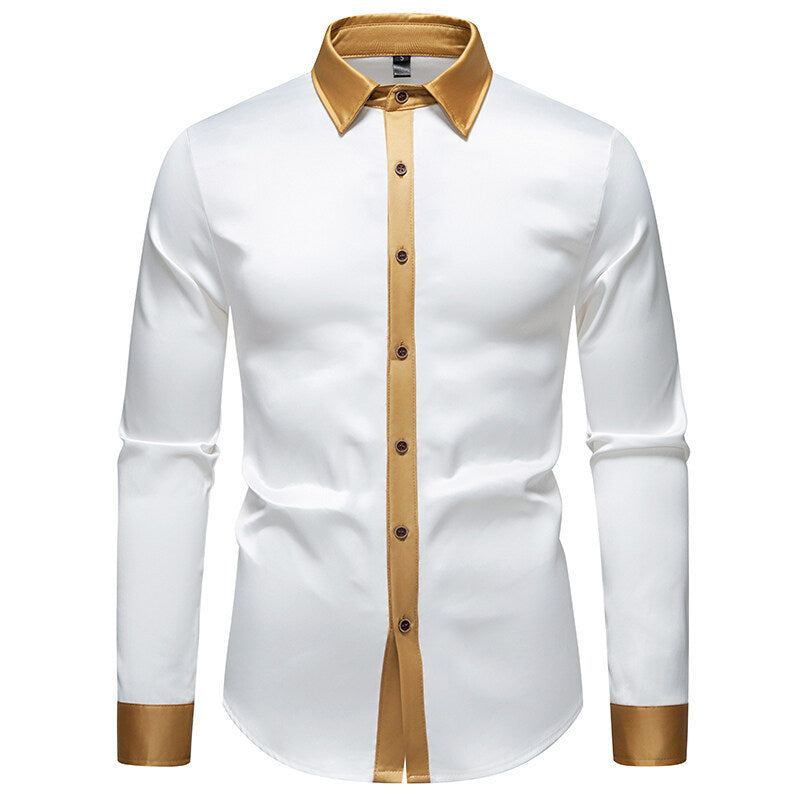Camisa elegante de manga larga con detalles