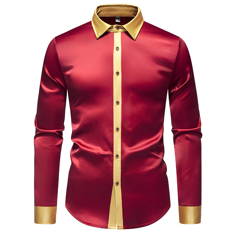 Camisa elegante de manga larga con detalles
