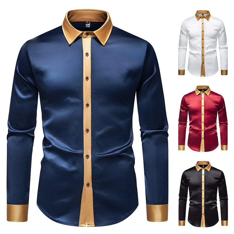 Camisa elegante de manga larga con detalles