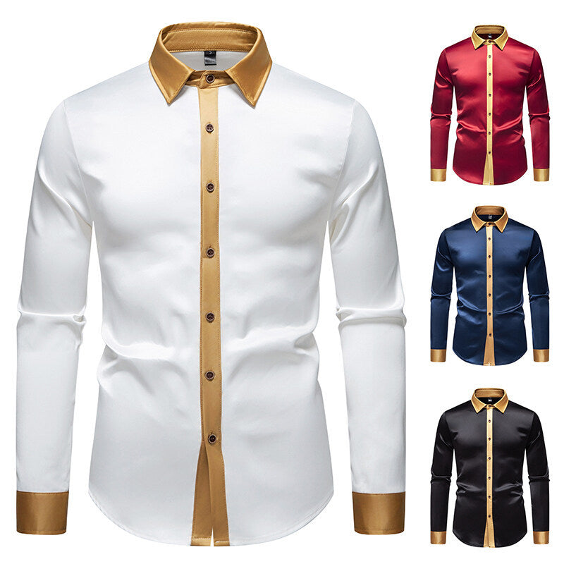 Camisa elegante de manga larga con detalles