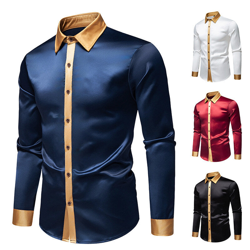 Camisa elegante de manga larga con detalles
