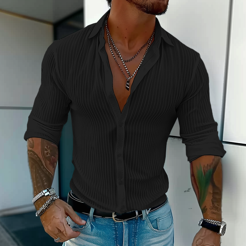 Camisa estructurada Slim Fit para hombre