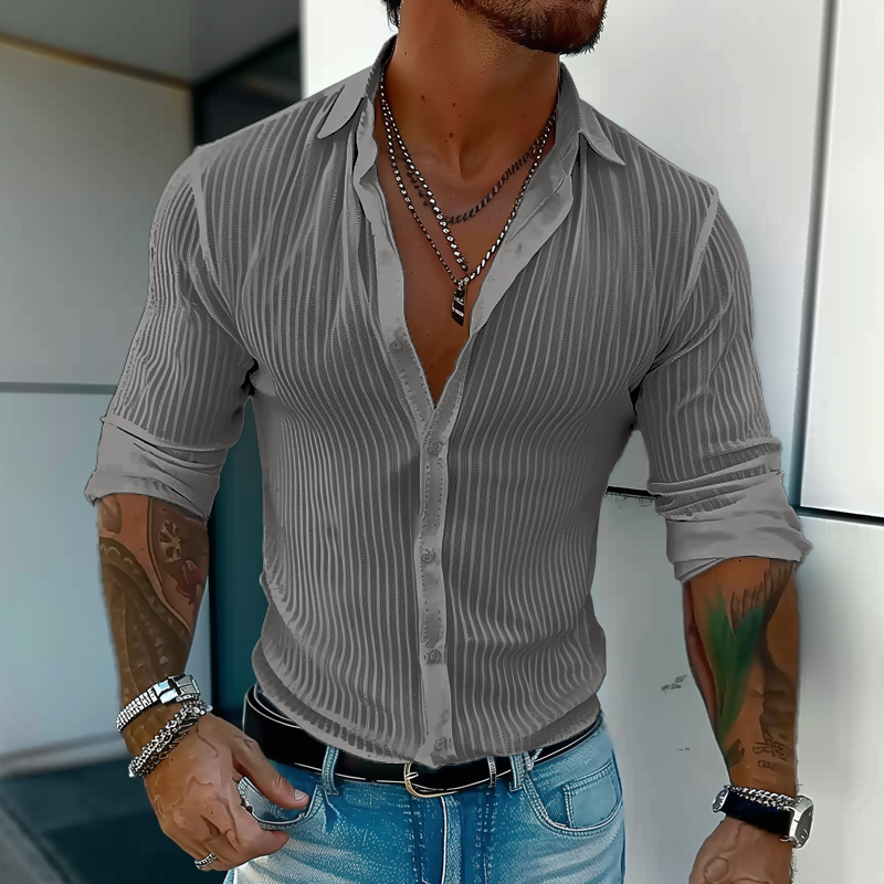 Camisa estructurada Slim Fit para hombre