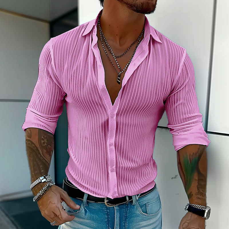 Camisa estructurada Slim Fit para hombre