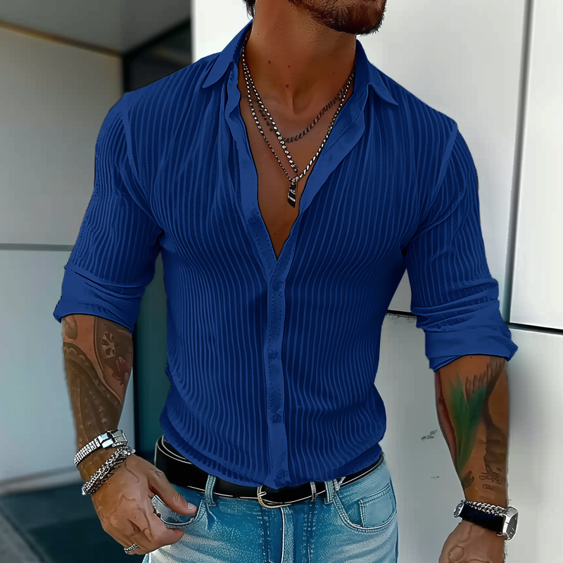 Camisa estructurada Slim Fit para hombre