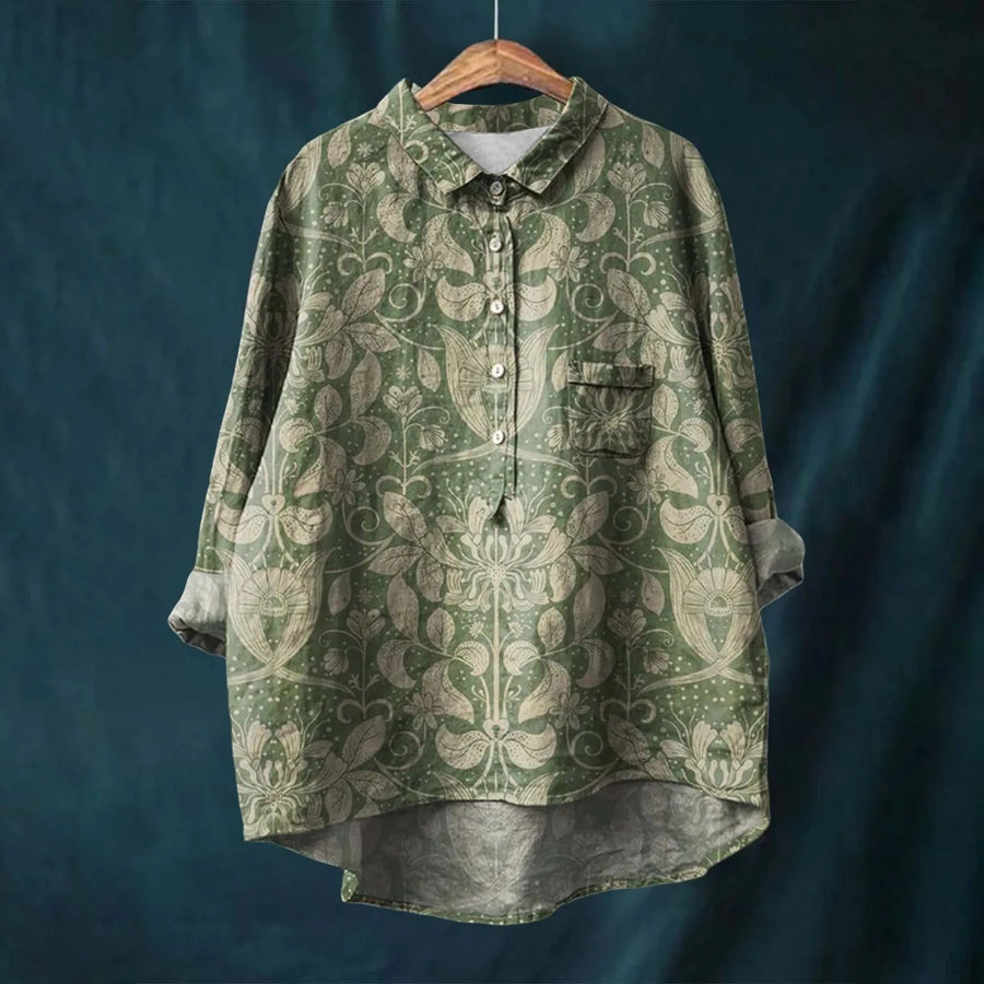 Camisa holgada para mujer con botones