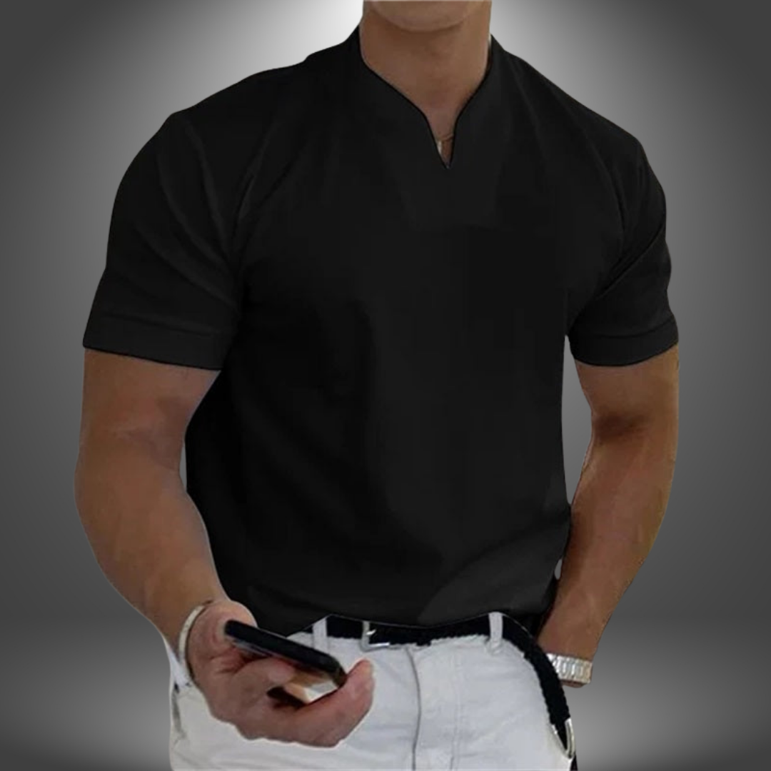 Camiseta de hombre con escote en V y manga corta