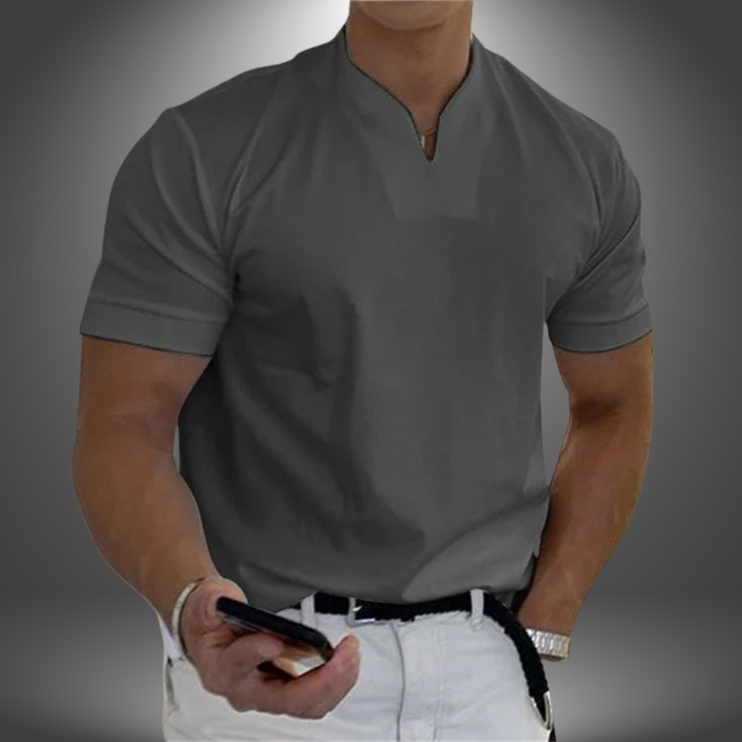 Camiseta de hombre con escote en V y manga corta