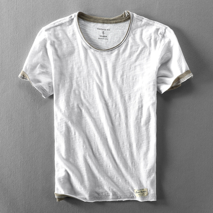 Camiseta de Manga Corta para Hombre de Corte Clásico | Estilo Minimalista