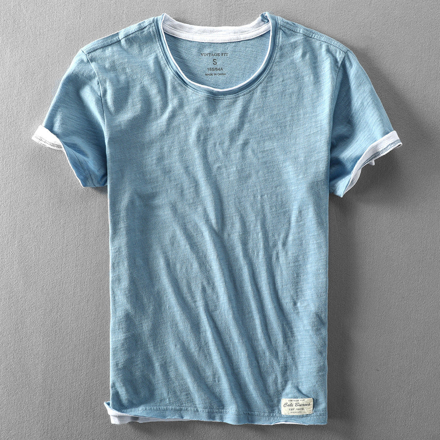 Camiseta de Manga Corta para Hombre de Corte Clásico | Estilo Minimalista