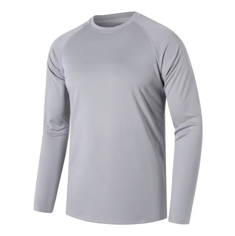 Camiseta de manga larga de algodón para hombre