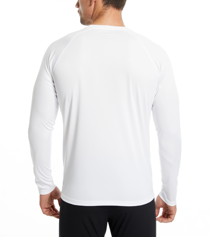 Camiseta de manga larga de algodón para hombre