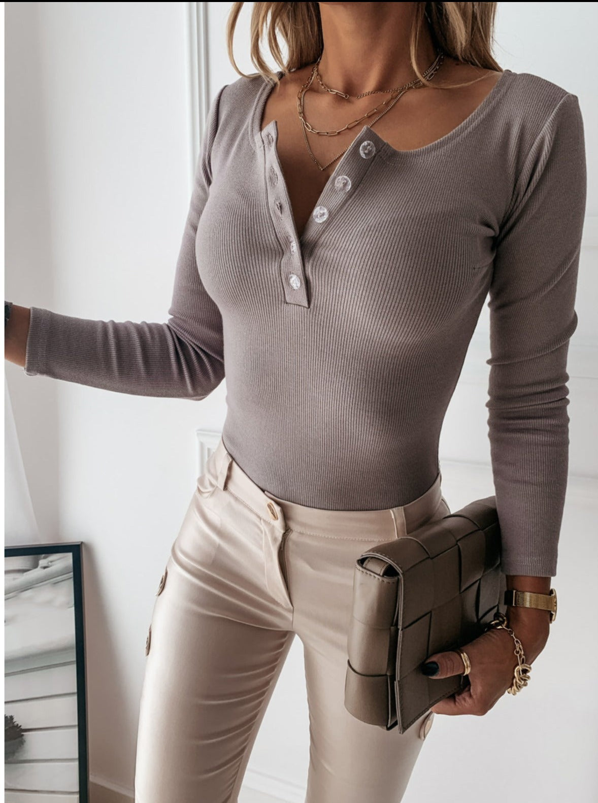 Camiseta Henley