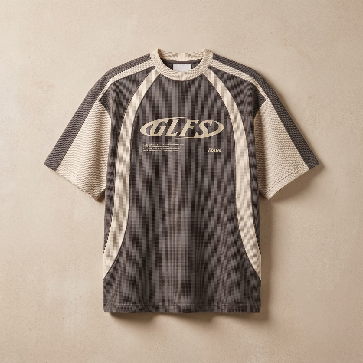 Camiseta Oversized para Hombre con Textura de Ante | Camiseta Hip-Hop Streetwear de Corte Holgado