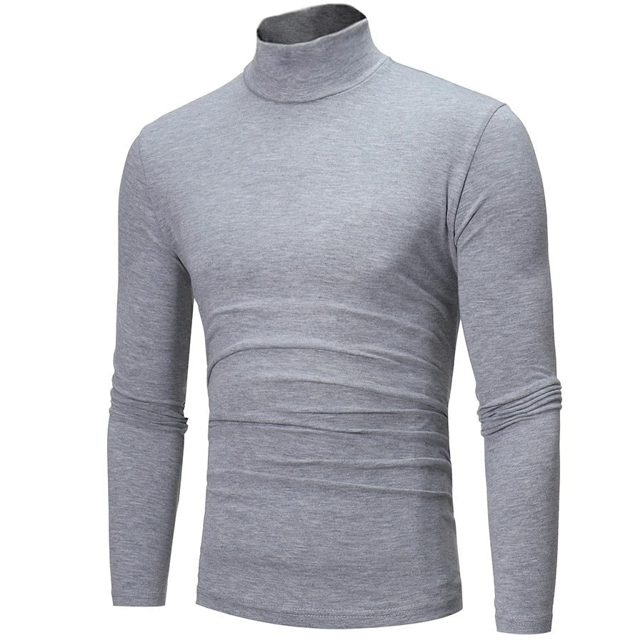 Camiseta térmica de cuello alto para hombre