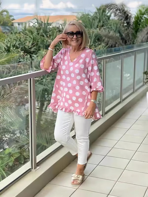 Camiseta vintage para mujer con estampado y elegancia atemporal