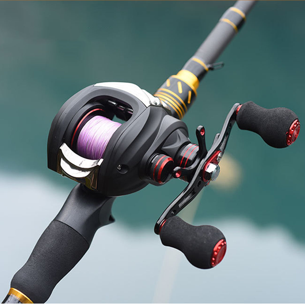 Carrete de pesca baitcasting ultraligero – Lances largos y suaves