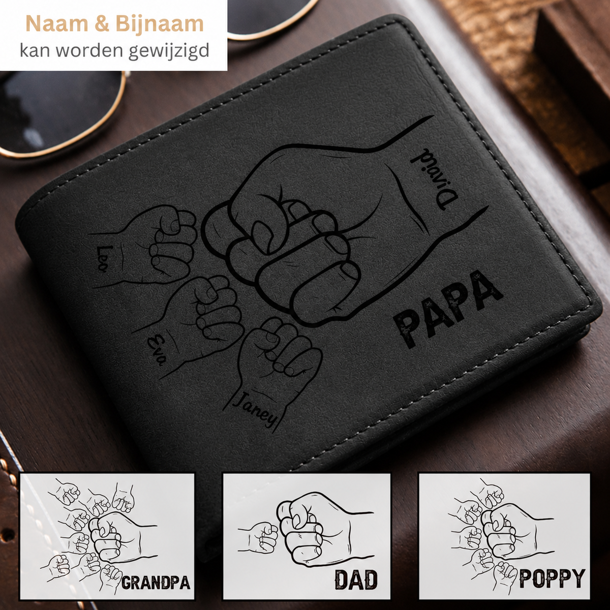 Cartera para hombre grabada – un recuerdo especial que siempre llevará consigo
