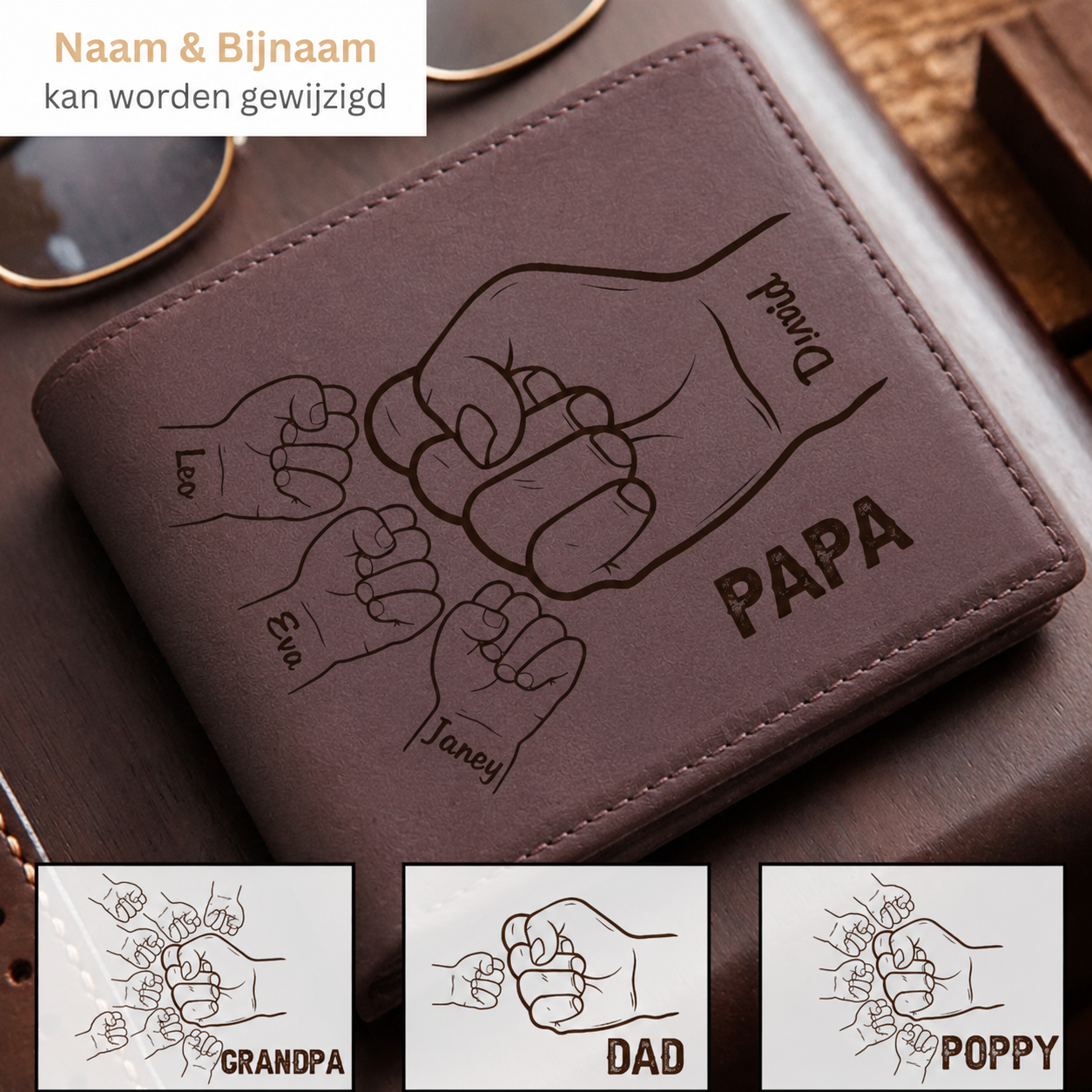 Cartera para hombre grabada – un recuerdo especial que siempre llevará consigo