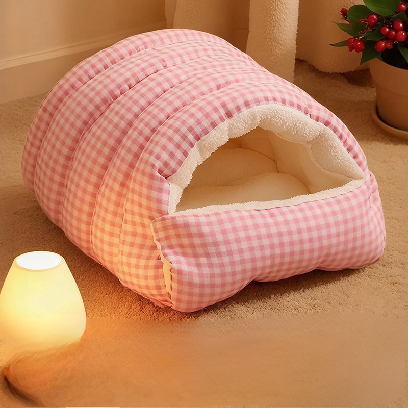 Caseta de invierno cómoda y de alta calidad para mascotas