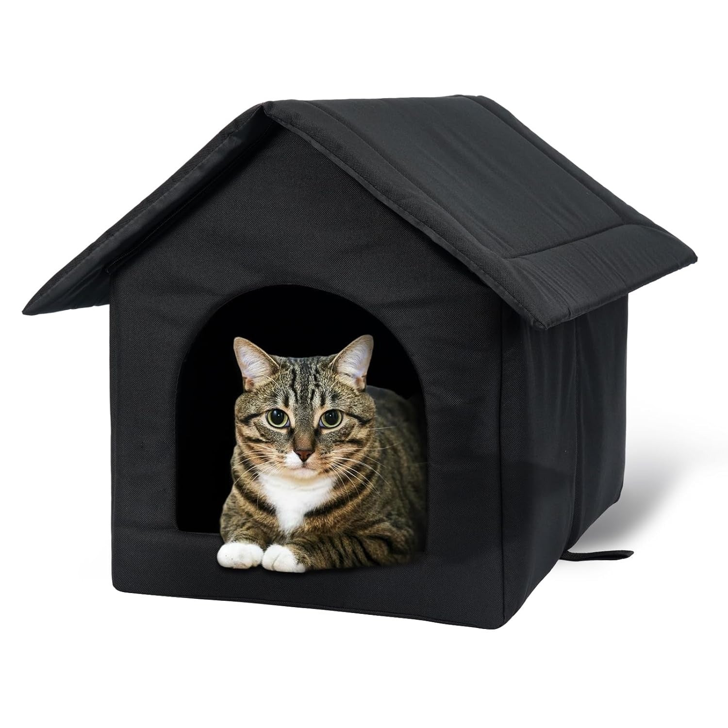 Caseta exterior para mascotas resistente a la intemperie para gatos y perros apta para todas las estaciones