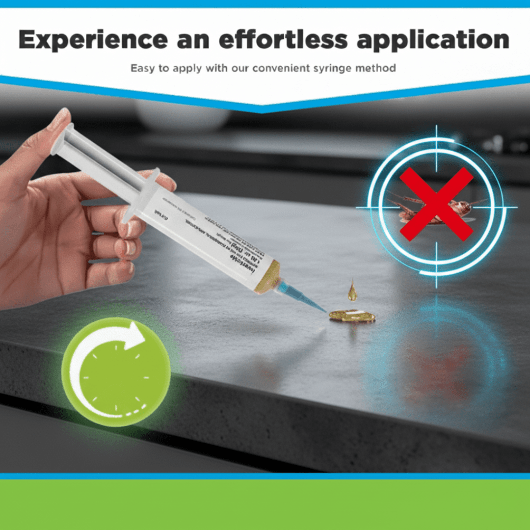 Cebo en gel para cucarachas para un uso eficaz en interiores y exteriores