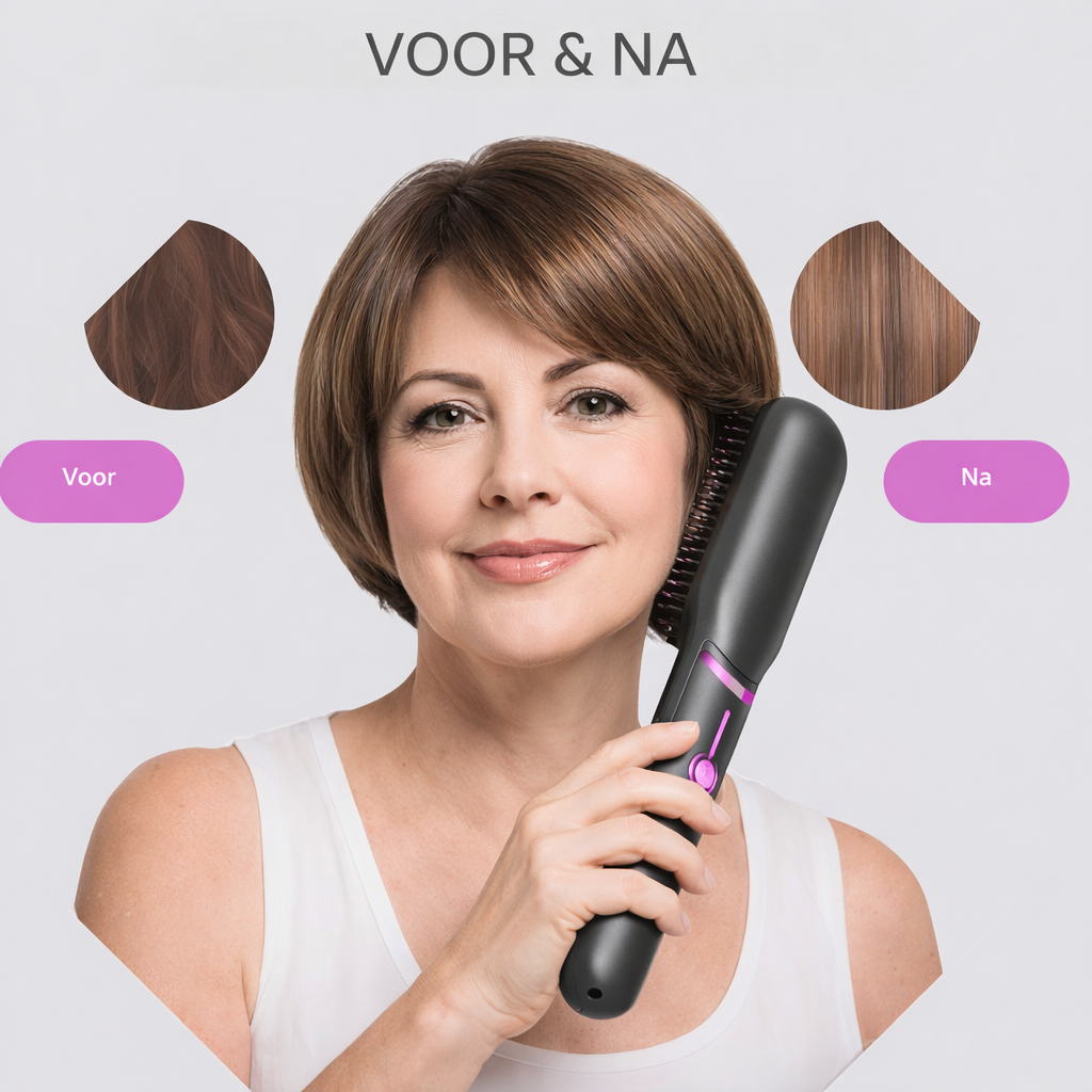 Cepillo alisador de pelo: volumen y brillo todo el día sin dañar el cabello