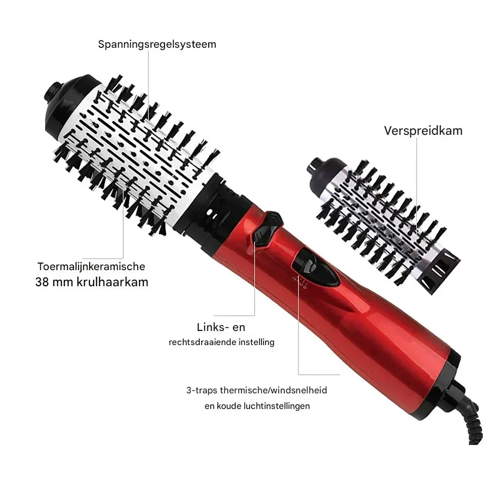 Cepillo de aire caliente 3 en 1 para un cabello perfecto y lleno de volumen