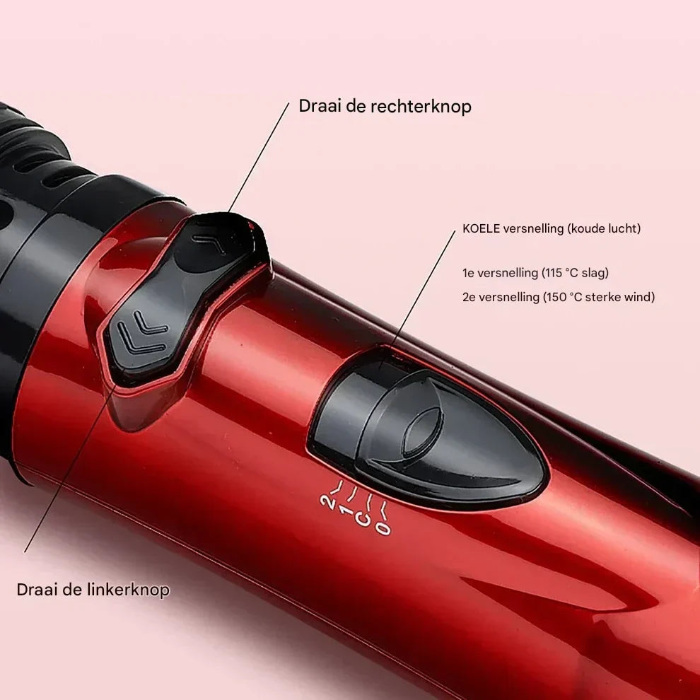 Cepillo de aire caliente 3 en 1 para un cabello perfecto y lleno de volumen