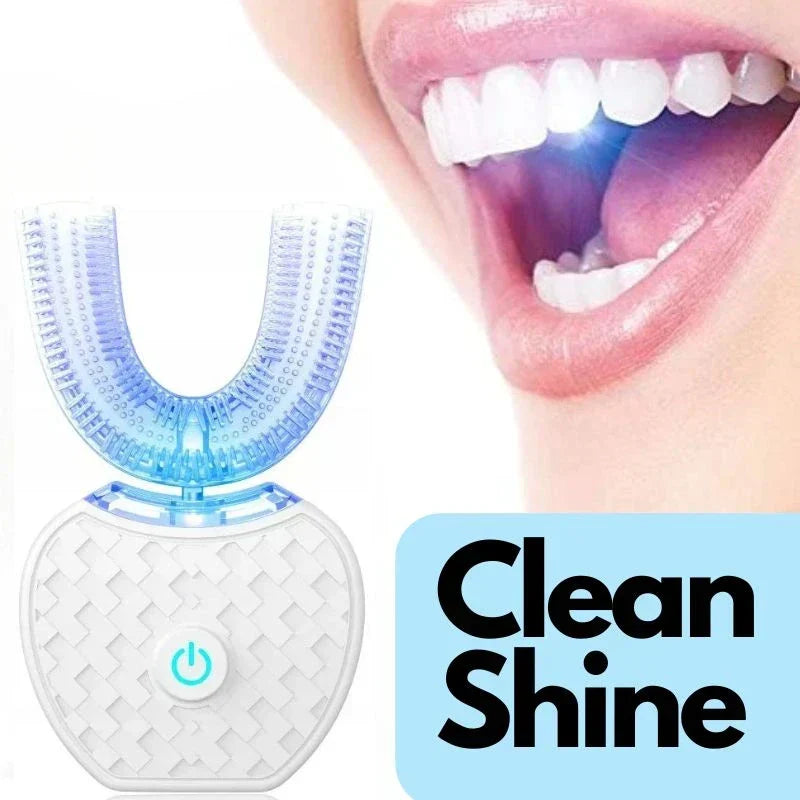 Cepillo de dientes ultrasónico blanqueador con resultados de limpieza visibles