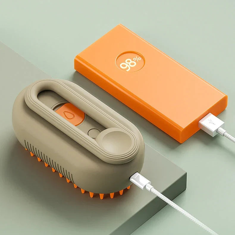 Cepillo para Mascotas con Vaporizador Nano Mist: Eliminación Eficaz del Pelo y Masaje