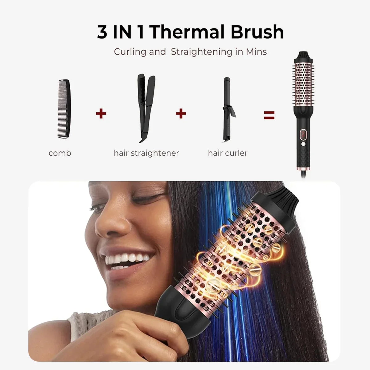 Cepillo térmico para el pelo